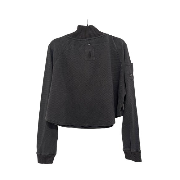 Free People So Fly Henley Size Large NWT Cropped Top Button Neck - Picture 8 of 8